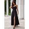 Rochie lunga neagra ocazie cu bust tip corset ValeriaW