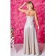Rochie lunga aurie din glitter cu corset KareninaLux 3 - jojofashion.ro