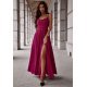 Rochie eleganta lunga din glitter burgundy cu bust tip corset ValeriaLux Rochie eleganta lunga din glitter burgundy cu bust tip corset ValeriaLux 2 - jojofashion.ro