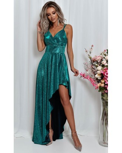 Rochie lunga verde din glitter EssaW Rochii lungi, Rochie lunga verde din glitter EssaW - jojofashion.ro