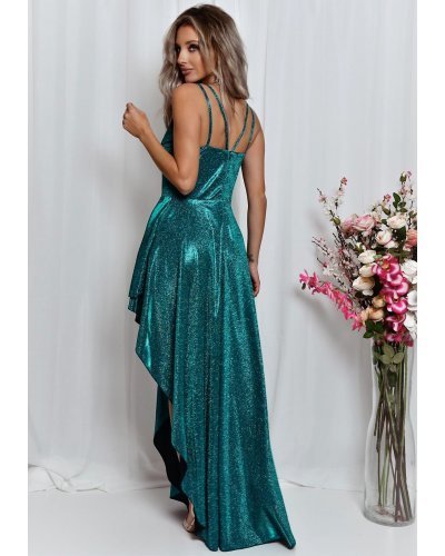 Rochie lunga verde din glitter EssaW Rochii lungi, Rochie lunga verde din glitter EssaW - jojofashion.ro