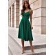 Rochie midi verde tip baby doll din bumbac retro in clos TifaniW3 2 - jojofashion.ro
