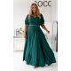 Rochie lunga XXL verde empire cu maneca clopot petrecuta Elite Rochie lunga XXL verde empire cu maneca clopot petrecuta Elite 2 - jojofashion.ro