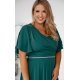 Rochie lunga XXL verde empire cu maneca clopot petrecuta Elite Rochie lunga XXL verde empire cu maneca clopot petrecuta Elite 3 - jojofashion.ro