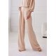Pantaloni dama evazati, eleganti, bej, din satin, ElsaR Pantaloni dama evazati, eleganti, bej, din satin, ElsaR 2 - jojofashion.ro