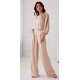 Pantaloni dama evazati, eleganti, bej, din satin, ElsaR Pantaloni dama evazati, eleganti, bej, din satin, ElsaR 3 - jojofashion.ro