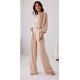 Bluza dama eleganta, din satin, bej, cu floare, GianaR Bluza dama eleganta, din satin, bej, cu floare, GianaR 4 - jojofashion.ro