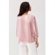 Bluza dama eleganta, din satin, roz pudra, cu floare, GianaR Bluza dama eleganta, din satin, roz pudra, cu floare, GianaR 5 - jojofashion.ro