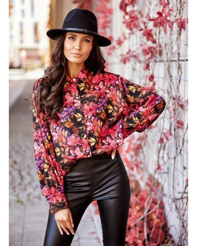 Camasi dama, Camasa dama eleganta, multicolora, maneca larga, Sakima - jojofashion.ro