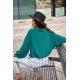 Camasa dama oversize, verde, cu maneca lunga, Lilyth Camasa dama oversize, verde, cu maneca lunga, Lilyth 3 - jojofashion.ro