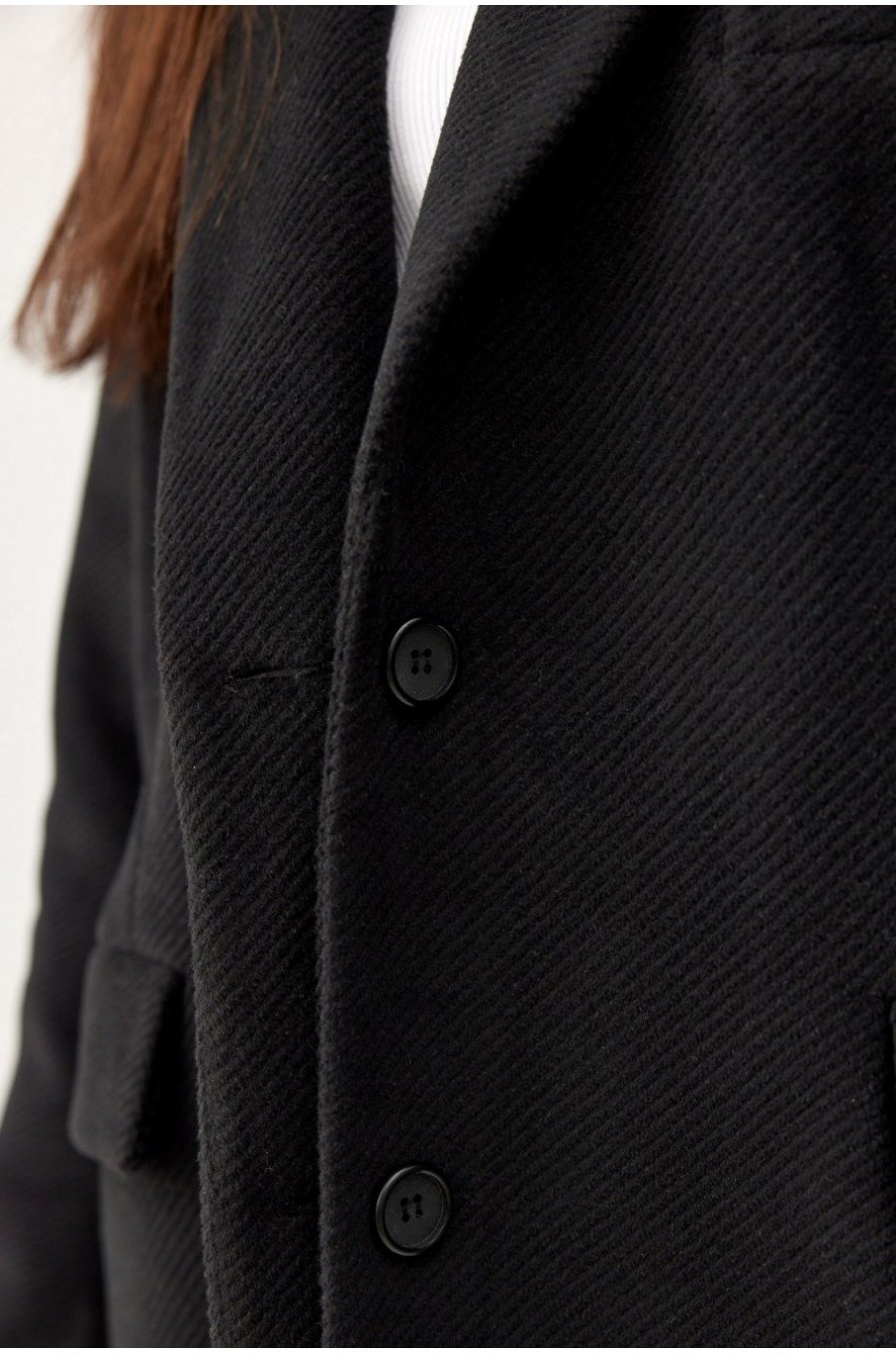 Sacou dama oversize, negru, clasic, Beren Sacou dama oversize, negru, clasic, Beren 5 - jojofashion.ro