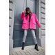 Sacou dama oversize, roz fucsia, clasic, Beren Sacou dama oversize, roz fucsia, clasic, Beren 3 - jojofashion.ro