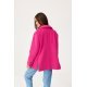 Sacou dama oversize, roz fucsia, clasic, Beren Sacou dama oversize, roz fucsia, clasic, Beren 4 - jojofashion.ro
