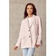 Sacou dama oversize, roz pudra, clasic, Beren Sacou dama oversize, roz pudra, clasic, Beren 2 - jojofashion.ro