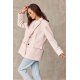 Sacou dama oversize, roz pudra, clasic, Beren Sacou dama oversize, roz pudra, clasic, Beren 3 - jojofashion.ro