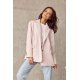 Sacou dama oversize, roz pudra, clasic, Beren Sacou dama oversize, roz pudra, clasic, Beren 4 - jojofashion.ro