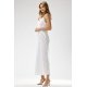 Rochie alba din paiete lunga mulata tip furou Christa1 3 - jojofashion.ro