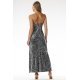 Rochie argintie din paiete lunga mulata tip furou Christa2 4 - jojofashion.ro