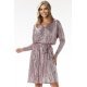 Rochie paiete roz midi A-line cu maneca lunga MoonShine 2 - jojofashion.ro