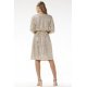 Rochie paiete sampanie midi A-line cu maneca lunga MoonShine 4 - jojofashion.ro