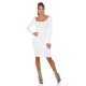Rochie tricotata, midi, alba, mulata Samantha Rochie tricotata, midi, alba, mulata Samantha 4 - jojofashion.ro