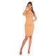 Rochie tricotata, midi, cappuccino, mulata Samantha Rochie tricotata, midi, cappuccino, mulata Samantha 4 - jojofashion.ro