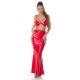 Rochie lunga rosie mulata din piele eco Zhin Rochie lunga rosie mulata din piele eco Zhin 2 - jojofashion.ro