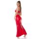 Rochie lunga rosie mulata din piele eco Zhin Rochie lunga rosie mulata din piele eco Zhin 3 - jojofashion.ro