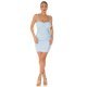 Rochie de club scurta, baby blue, mulata, incretita, Mattia 4 - jojofashion.ro