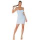 Rochie de club scurta, baby blue, mulata, incretita, Mattia 6 - jojofashion.ro