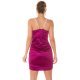 Rochie scurta din satin mov mulata cu umerii goi Noreya Rochie scurta din satin mov mulata cu umerii goi Noreya 3 - jojofashion.ro