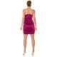 Rochie scurta din satin mov mulata cu umerii goi Noreya Rochie scurta din satin mov mulata cu umerii goi Noreya 6 - jojofashion.ro