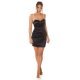 Rochie scurta neagra din satin mulata cu umerii goi Noreya Rochie scurta neagra din satin mulata cu umerii goi Noreya 4 - jojofashion.ro