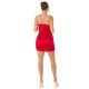 Rochie scurta din satin rosie mulata cu umerii goi Noreya Rochie scurta din satin rosie mulata cu umerii goi Noreya 6 - jojofashion.ro