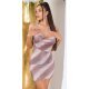 Rochie scurta mulata glitter maro in degrade Iasmina 2 - jojofashion.ro