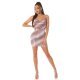 Rochie scurta mulata glitter maro in degrade Iasmina 6 - jojofashion.ro