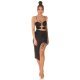 Rochie scurta neagra mulata incretita cu decupaje asimetrica Maia Rochie scurta neagra mulata incretita cu decupaje asimetrica Maia 4 - jojofashion.ro
