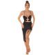 Rochie scurta neagra mulata incretita cu decupaje asimetrica Maia Rochie scurta neagra mulata incretita cu decupaje asimetrica Maia 6 - jojofashion.ro