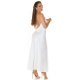Rochie de club tip furou lunga satin alb India 6 - jojofashion.ro