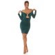 Rochie midi verde mulata cu maneca lunga Endellion Rochie midi verde mulata cu maneca lunga Endellion 4 - jojofashion.ro