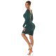 Rochie midi verde mulata cu maneca lunga Endellion Rochie midi verde mulata cu maneca lunga Endellion 5 - jojofashion.ro