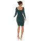 Rochie midi verde mulata cu maneca lunga Endellion Rochie midi verde mulata cu maneca lunga Endellion 6 - jojofashion.ro