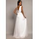 Rochie cununie civila alba lunga din tulle Adele1  3 - jojofashion.ro