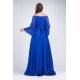 Rochie de ocazie din voal albastru regal lunga in marimi mari Cinderella 3 - jojofashion.ro