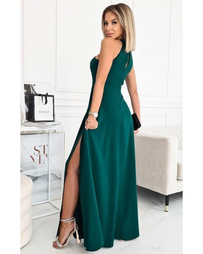 Rochie de ocazie eleganta lunga verde Elizabeth