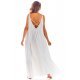 Rochie lunga de vara alba vaporoasa oversize Francina Rochie lunga de vara alba vaporoasa oversize Francina 3 - jojofashion.ro