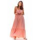 Rochie de vara lunga roz pal vaporoasa oversize Francina 4 - jojofashion.ro