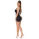 Rochie scurta neagra mulata one shoulder Alara 5 - jojofashion.ro