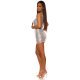 Rochie scurta mulata argintie din paiete Lale Rochie scurta mulata argintie din paiete Lale 6 - jojofashion.ro
