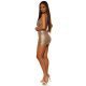 Rochie scurta mulata cappuccino din paiete Lale 6 - jojofashion.ro